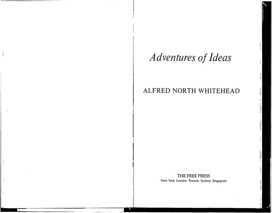 Cover of Adventures of Ideas