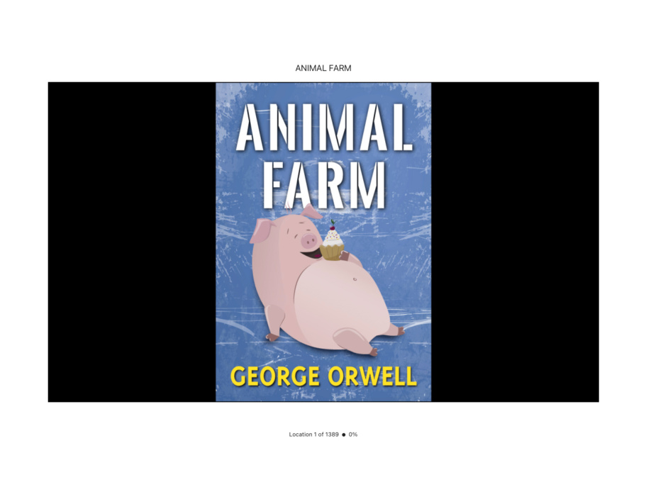 Cover of Animal Farm Full Book