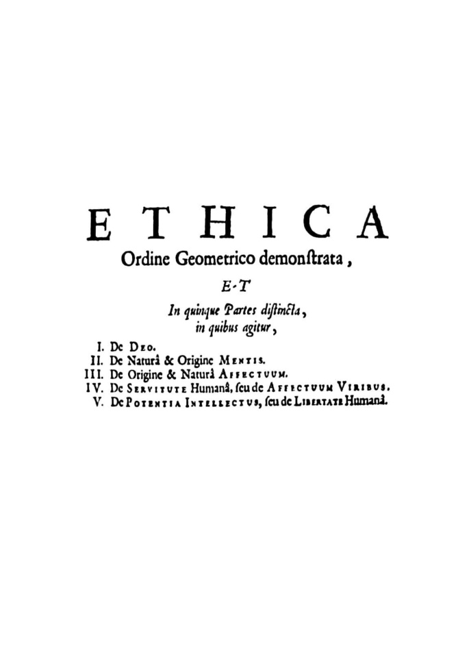 Cover of Benedict Spinoza