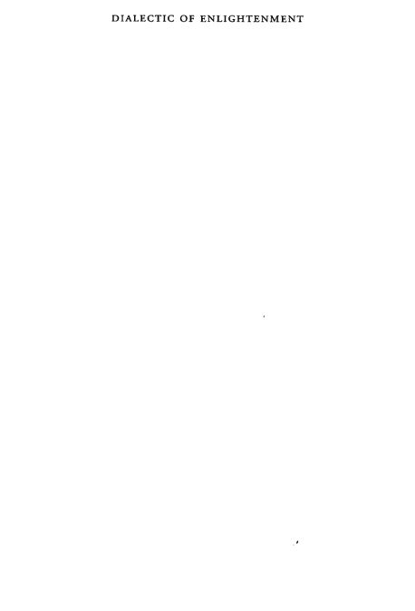 Cover of Dialectic of Enlightenment