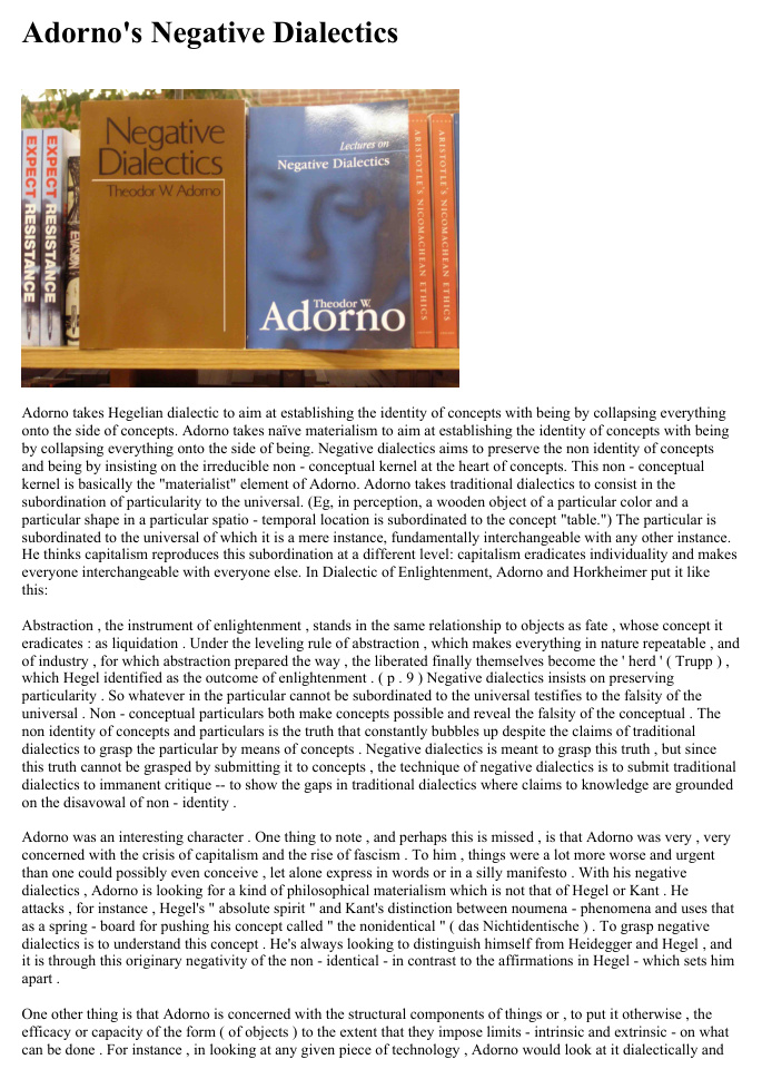 Cover of Dialectic of Enlightenment