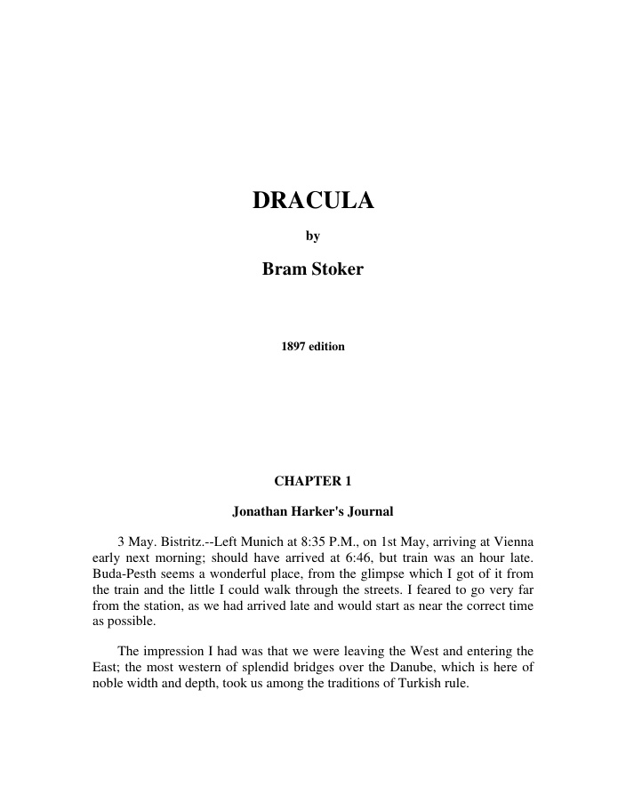 Cover of Dracula