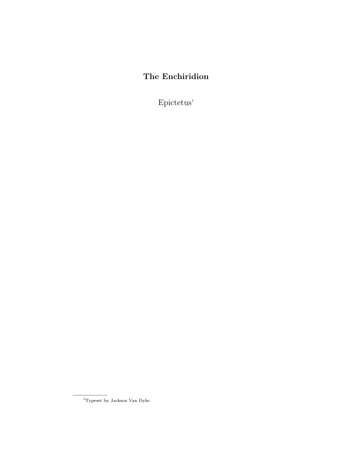 Cover of Enchiridion