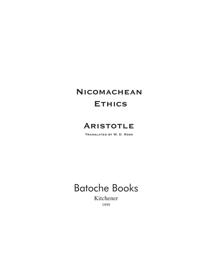 Cover of Ethics