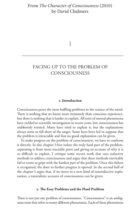 Cover of Facing Up to the Problem of Consciousness