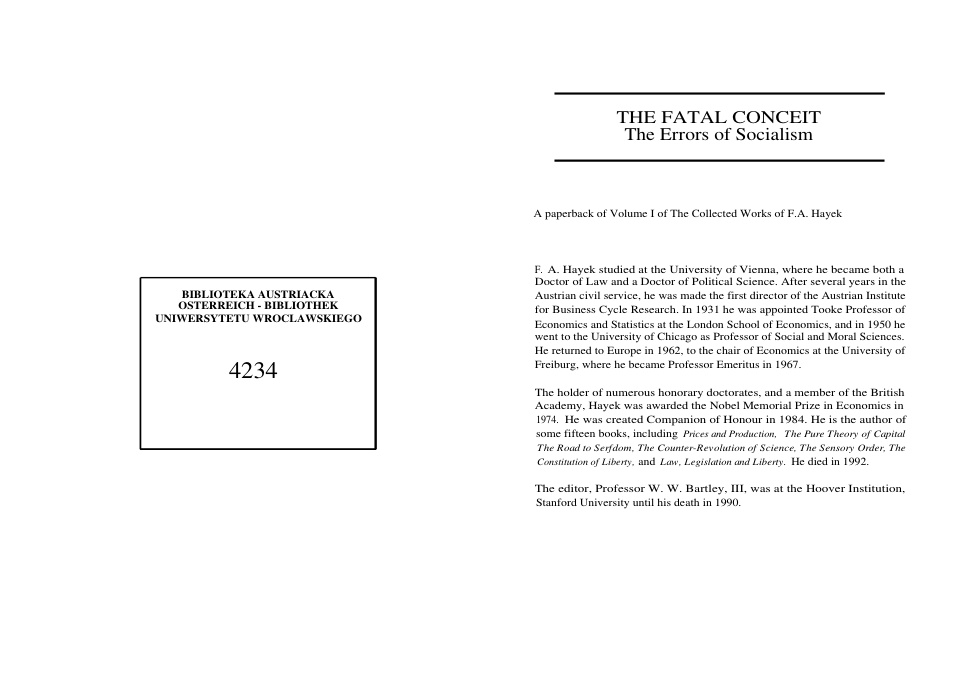 Cover of fatal conceit