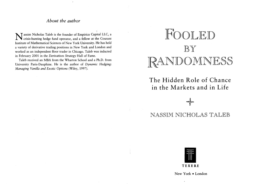 Cover of Fooled by Randomness