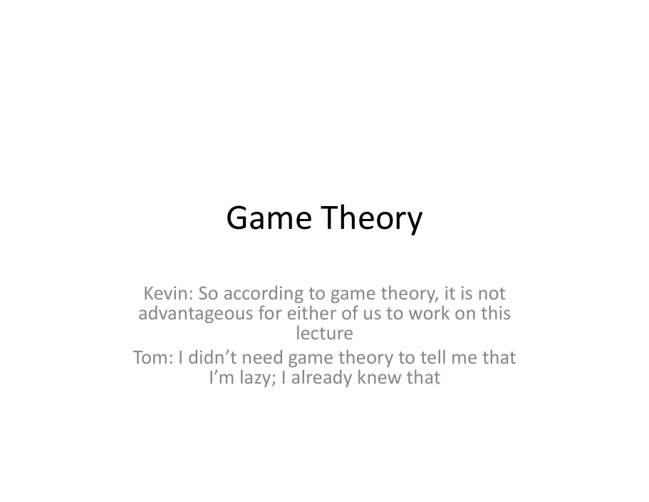 Cover of Game Theory