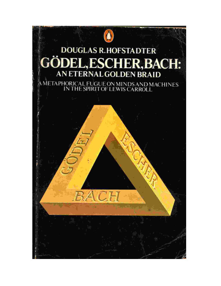 Cover of Godel Escher Bach