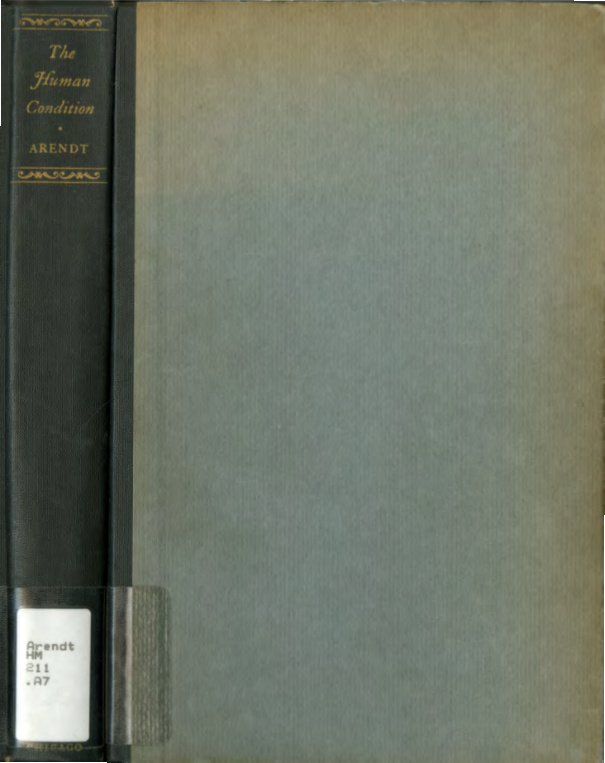 Cover of Human Condition UChicago