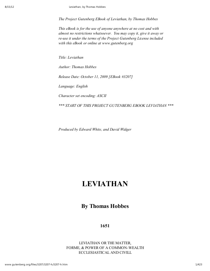Cover of Leviathan