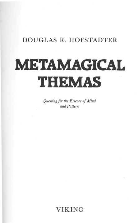Cover of Metamagical Themas