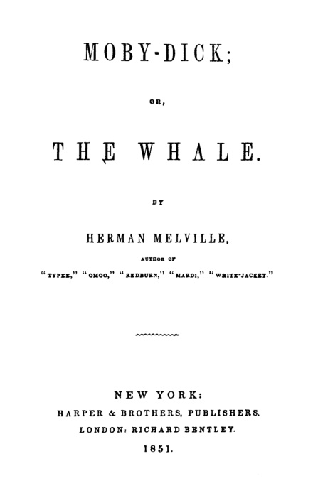 Cover of Moby Dick