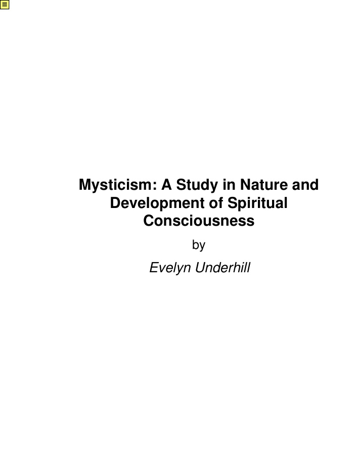 Cover of Mysticism