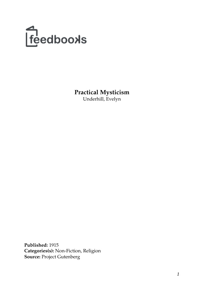 Cover of Mysticism
