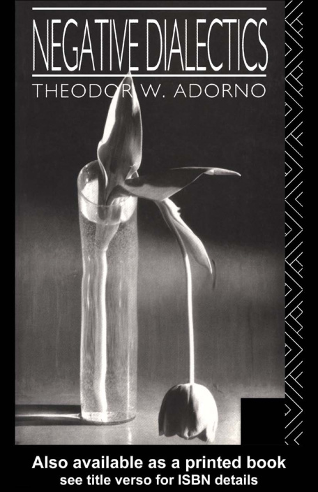 Cover of Negative Dialectics