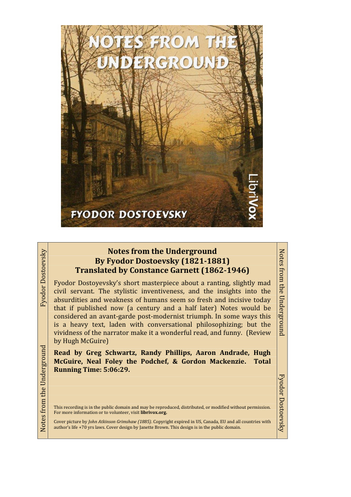Cover of Notes from Underground