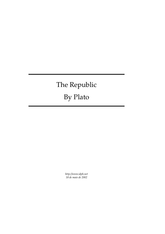 Cover of plato