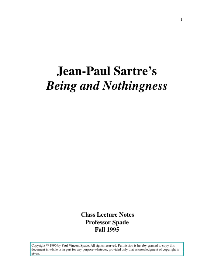 Cover of sartre 1 pdf
