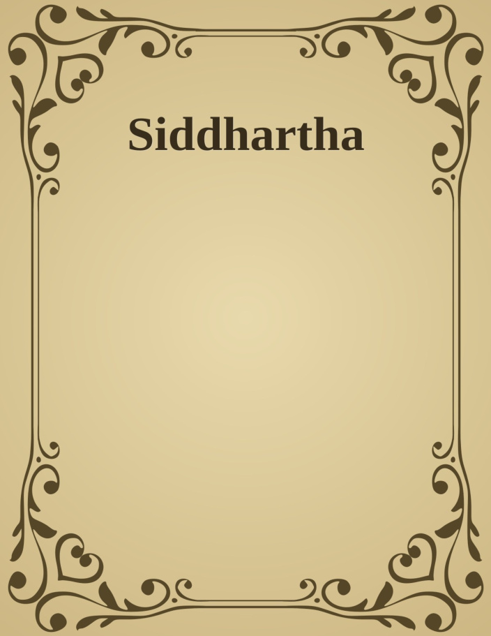 Cover of Siddhartha