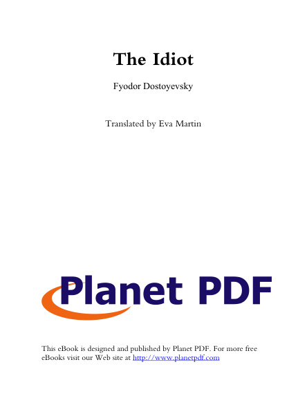 Cover of The Idiot